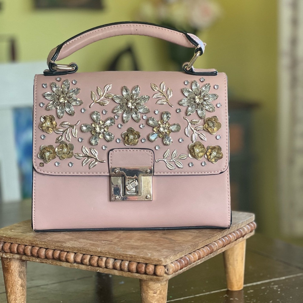 Crystal embellished Aldo bag